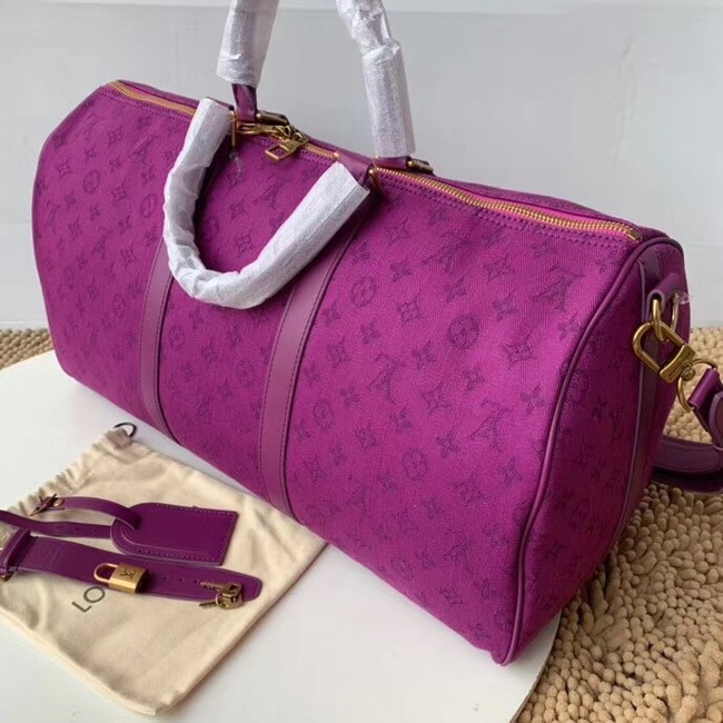 Louis vuitton original KEEPALL BANDOULIERE 50 M44644 Violet