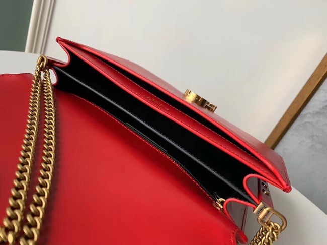 SAINT LAURENT Cassandra leather shoulder bag 532750 red