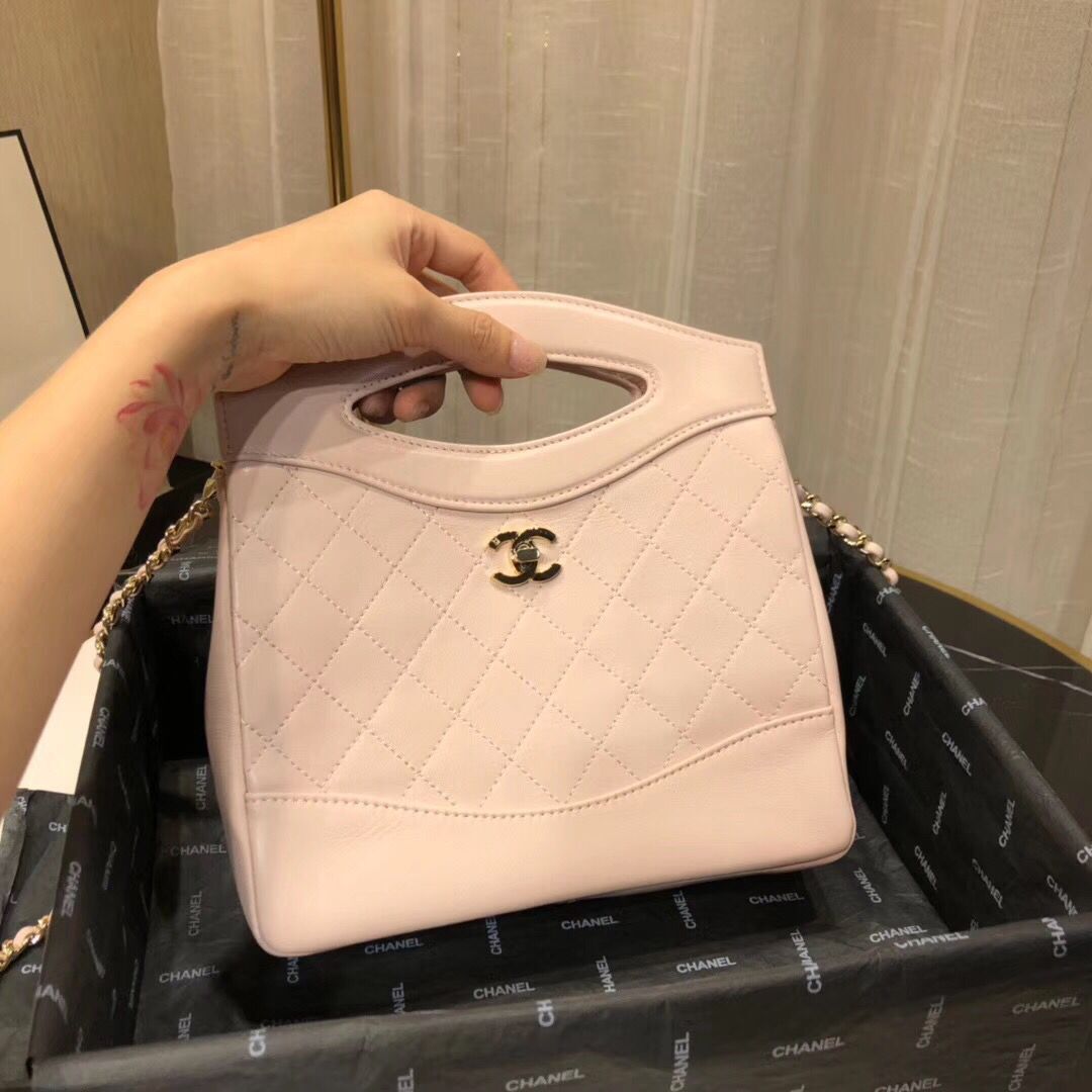 CHANEL Shopping Bag Mini Tote B57979 Pink