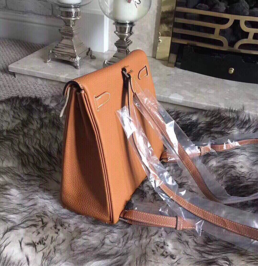 Hermes Kelly Ado Backpack H2398 Orange