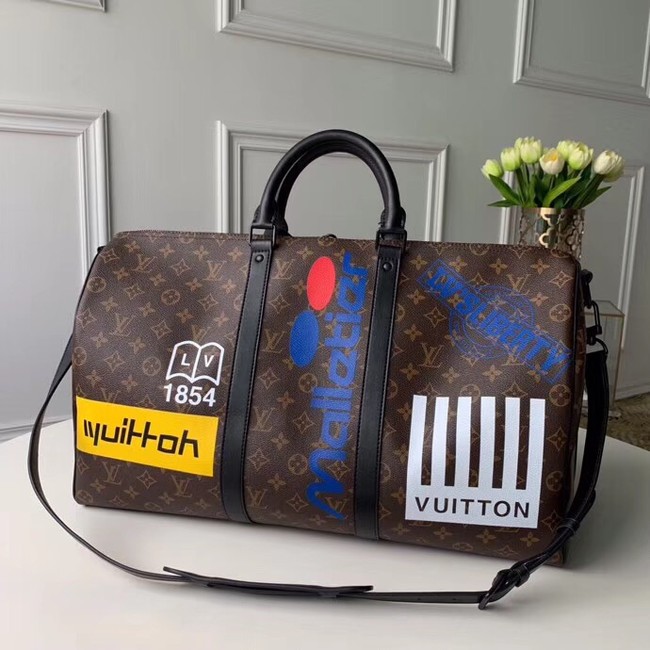 Louis vuitton original KEEPALL BANDOULIERE 50 M44643 M44642 Chestnut