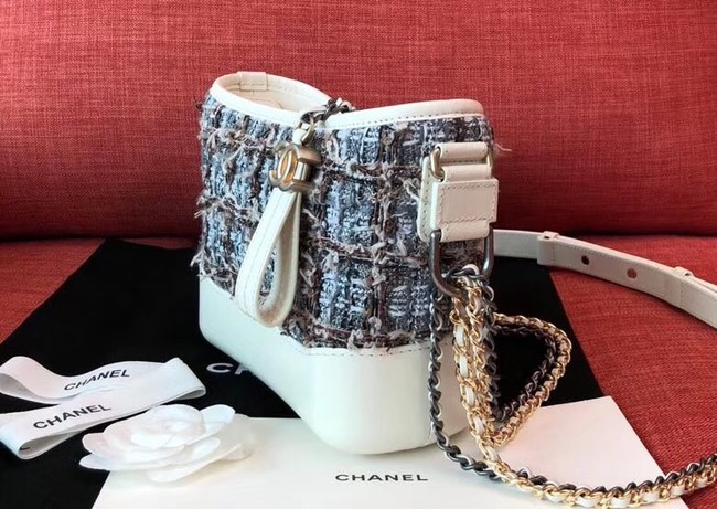 Chanel gabrielle small hobo bag B91810 white