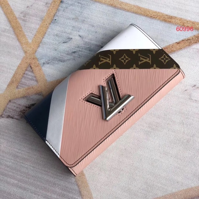 Louis vuitton original TWIST Wallet M60996 pink