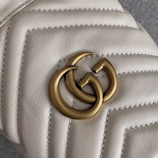 Gucci GG Marmont mini bucket bag 575163 White