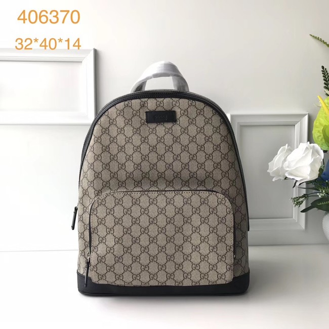 Gucci GG Supreme backpack 406370 Black