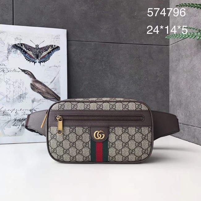 Gucci Ophidia GG belt bag 574796 brown