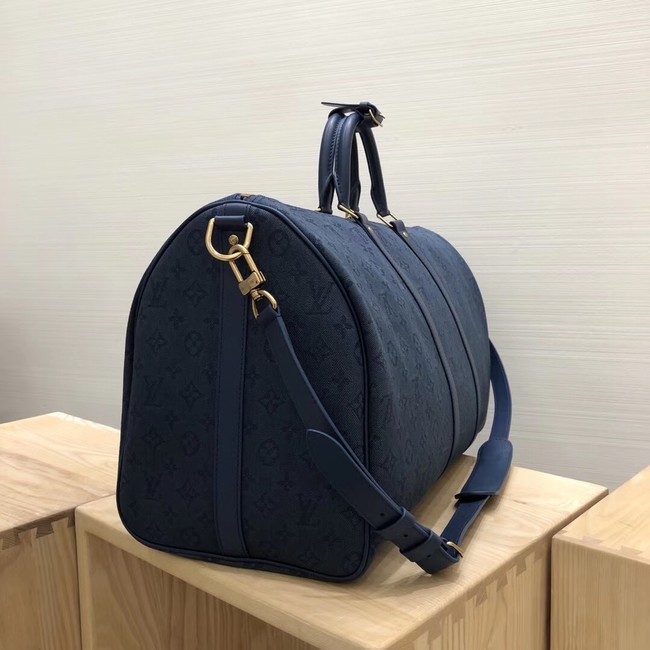 Louis vuitton original KEEPALL BANDOULIERE 50 M44644 Navy