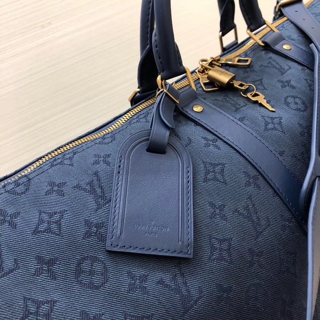 Louis vuitton original KEEPALL BANDOULIERE 50 M44644 Navy