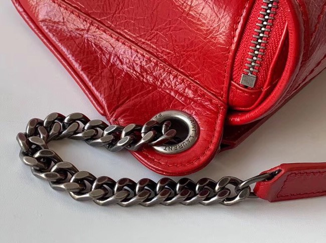 SAINT LAURENT Niki leather belt bag 577124 red