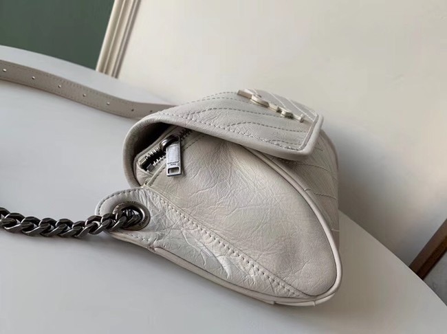 SAINT LAURENT Niki leather belt bag 577124 white