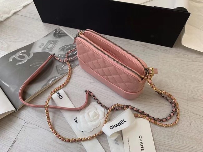 Chanel mini Shoulder Bag Leather B93825 pink