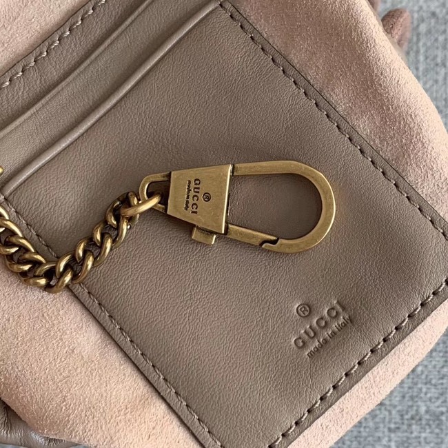 Gucci GG Marmont mini bucket bag 575163 apricot