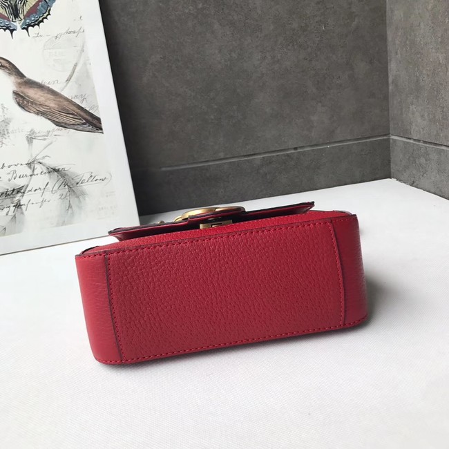 Gucci GG Marmont mini top handle bag 547260 red