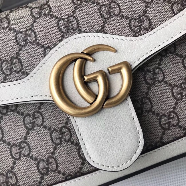 Gucci GG Marmont mini top handle bag 547260 white