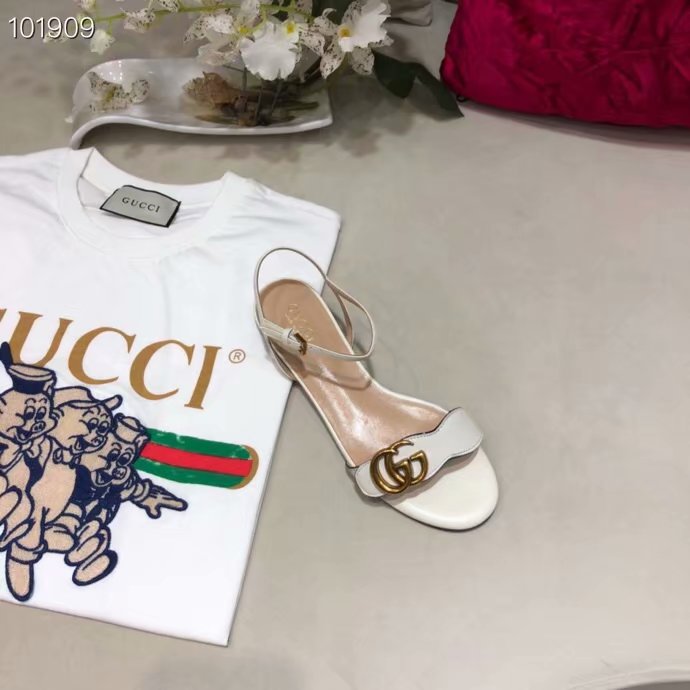 Gucci Leather Double G sandal GG1533BL-2