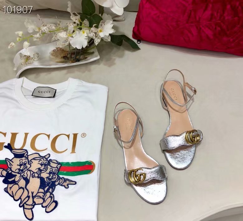 Gucci Leather Double G sandal GG1533BL-4