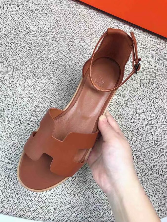 Hermes lady leather Sandals HO844OMF-2