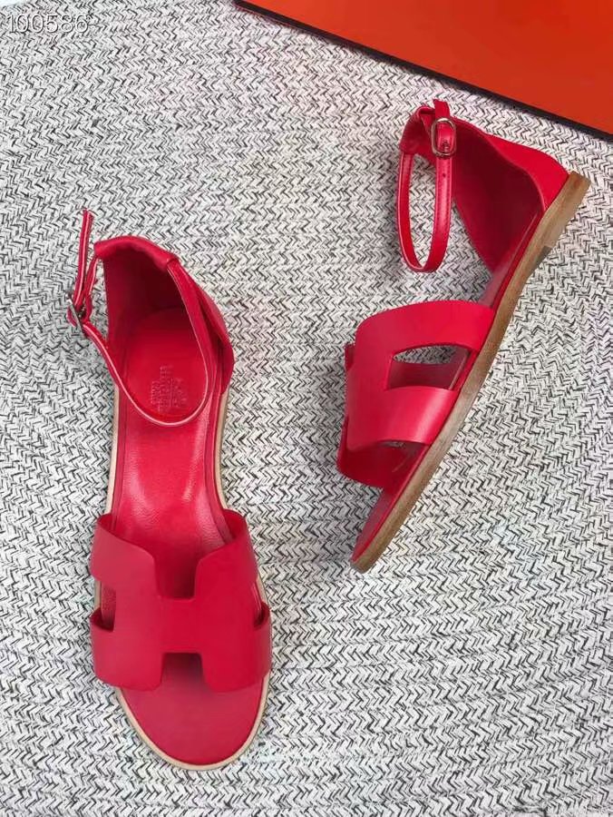 Hermes lady leather Sandals HO844OMF-3