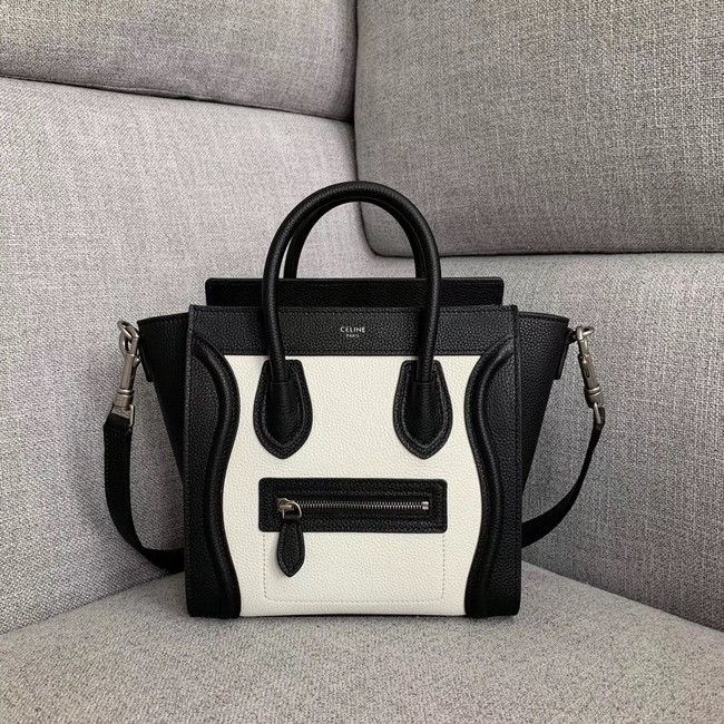 CELINE NANO LUGGAGE BAG IN LAMINATED LAMBSKIN 189243-1