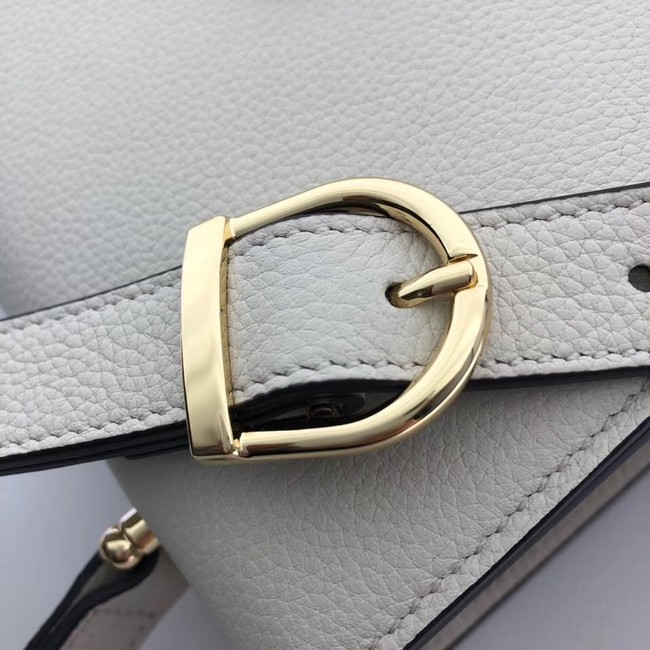 Gucci GG Leather Shoulder Bag 576388 white