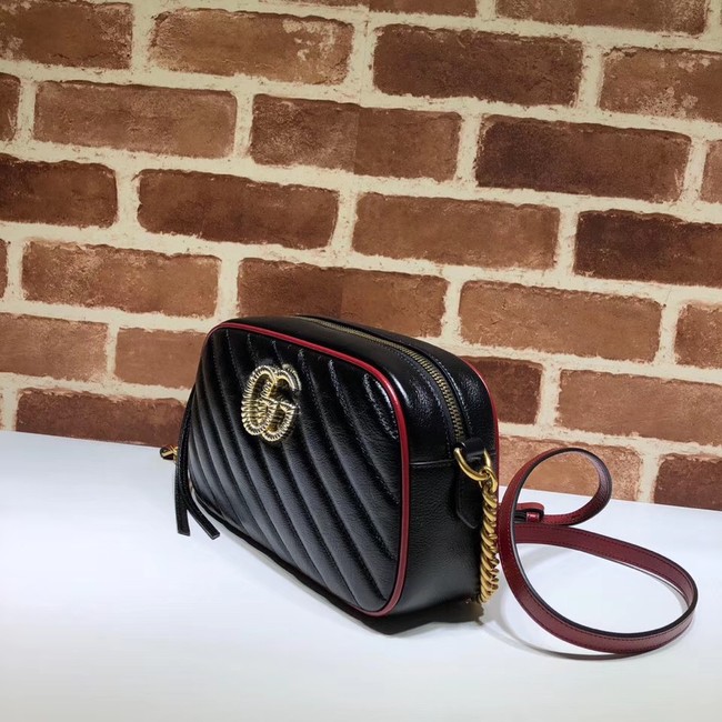 Gucci GG Marmont Matelasse Shoulder Bag A447632 Black