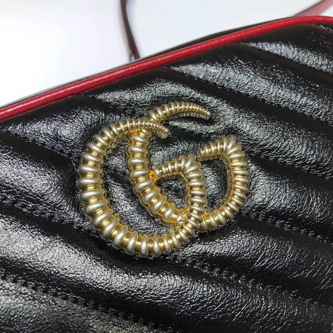 Gucci GG Marmont Matelasse Shoulder Bag A447632 Black