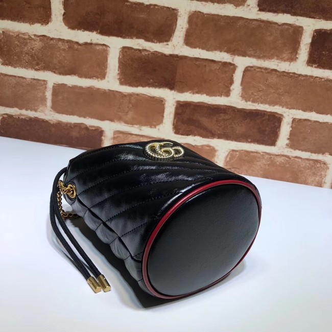 Gucci GG Marmont mini bucket bag A575163 black