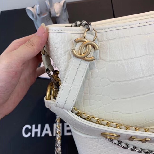 Chanel gabrielle hobo bag A93824 white