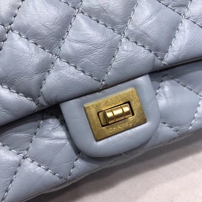 Chanel waist bag Aged Calfskin & Gold-Tone Metal A57991 light blue