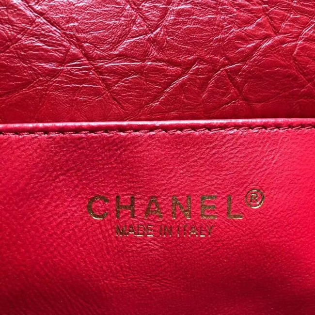 Chanel waist bag Aged Calfskin & Gold-Tone Metal A57991 red