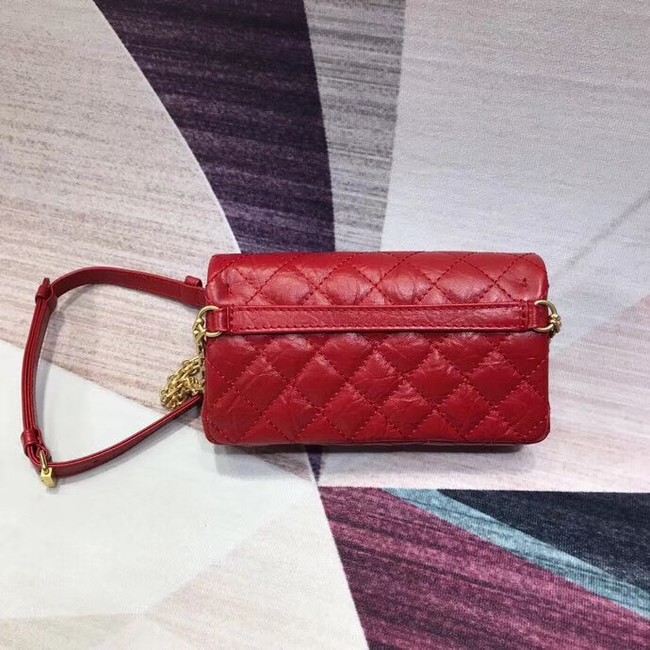 Chanel waist bag Aged Calfskin & Gold-Tone Metal A57991 red