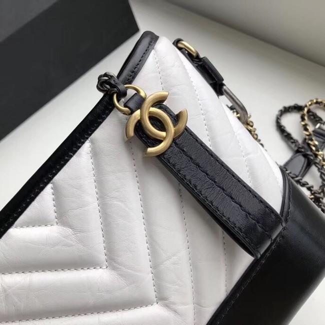 Chanel gabrielle small hobo bag A91810 black&white