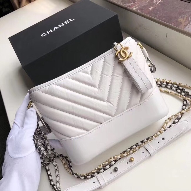 Chanel gabrielle small hobo bag A91810 white