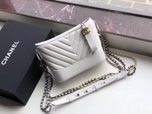 Chanel gabrielle small hobo bag A91810 white