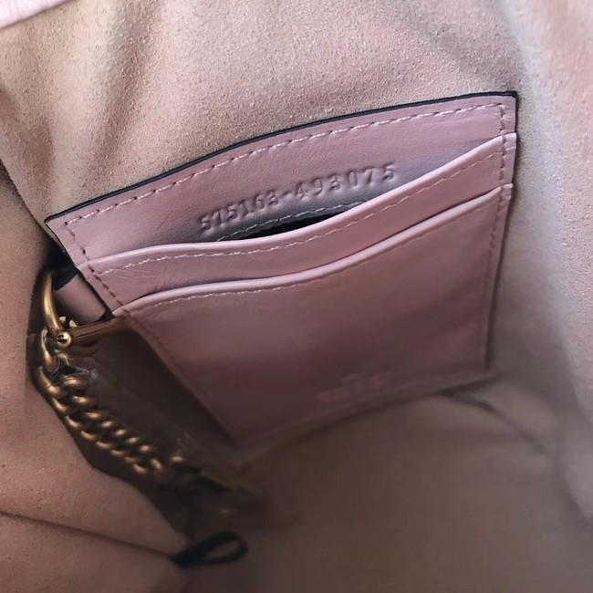 Gucci GG Marmont mini bucket bag 575163 pink