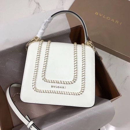 Bvlgari Serpenti Forever leather small crossbody bag B286999 white