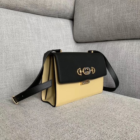 Gucci GG Leather Shoulder Bag A576388 Black&white