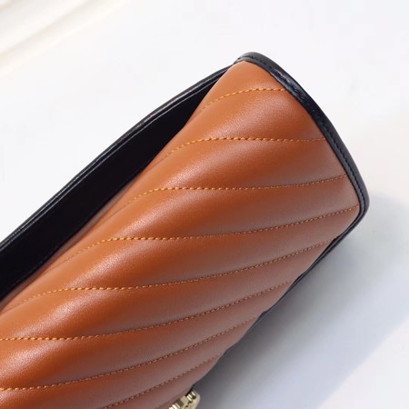 Gucci GG Marmont clutch 498079 brown