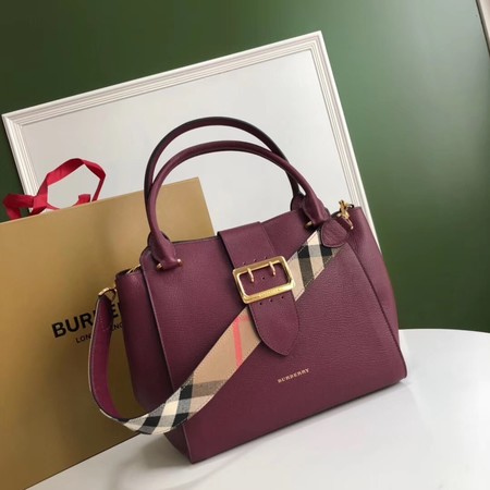 BURBERRY Medium Banner tote bag 0221 Burgendy