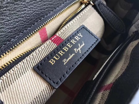 BURBERRY Hampshire vintage check leather cross-body bag 6101 black