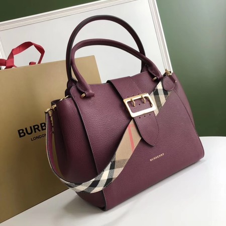 BURBERRY Medium Banner tote bag 0221 Burgendy