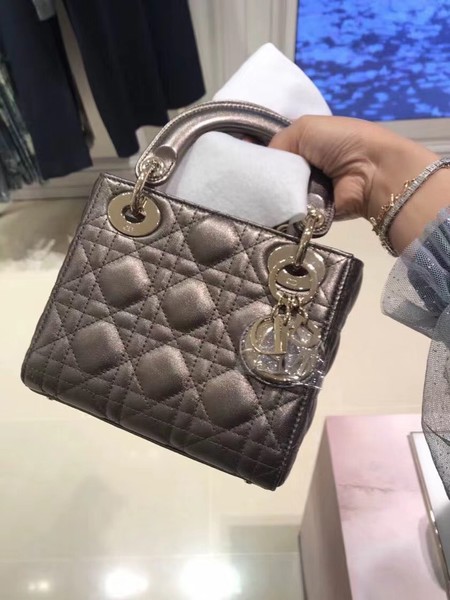 MINI LADY DIOR-TAS VAN LAMSLEER CAL44500 Silver gray