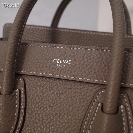 CELINE NANO LUGGAGE BAG IN LAMINATED LAMBSKIN 189244-6