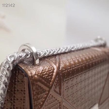 Dior DIORAMA leather Chain bag S0328 bronze