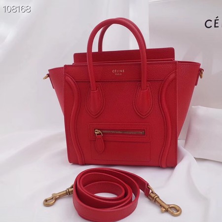 CELINE NANO LUGGAGE BAG IN LAMINATED LAMBSKIN 189244-11