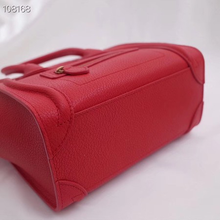 CELINE NANO LUGGAGE BAG IN LAMINATED LAMBSKIN 189244-11