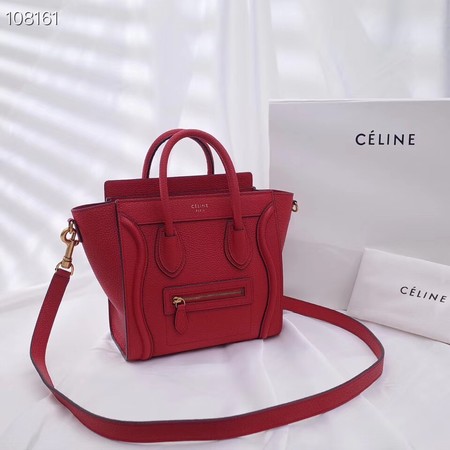 CELINE NANO LUGGAGE BAG IN LAMINATED LAMBSKIN 189244-12