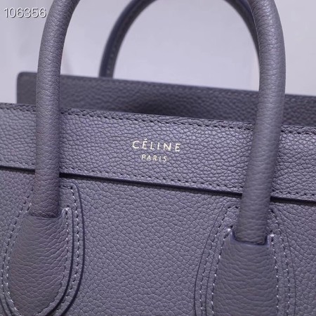 CELINE NANO LUGGAGE BAG IN LAMINATED LAMBSKIN 189244-13