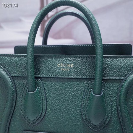 CELINE NANO LUGGAGE BAG IN LAMINATED LAMBSKIN 189244-9