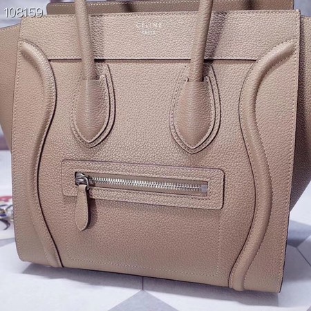 CELINE MICRO LUGGAGE HANDBAG IN LAMINATED LAMBSKIN 167793-12